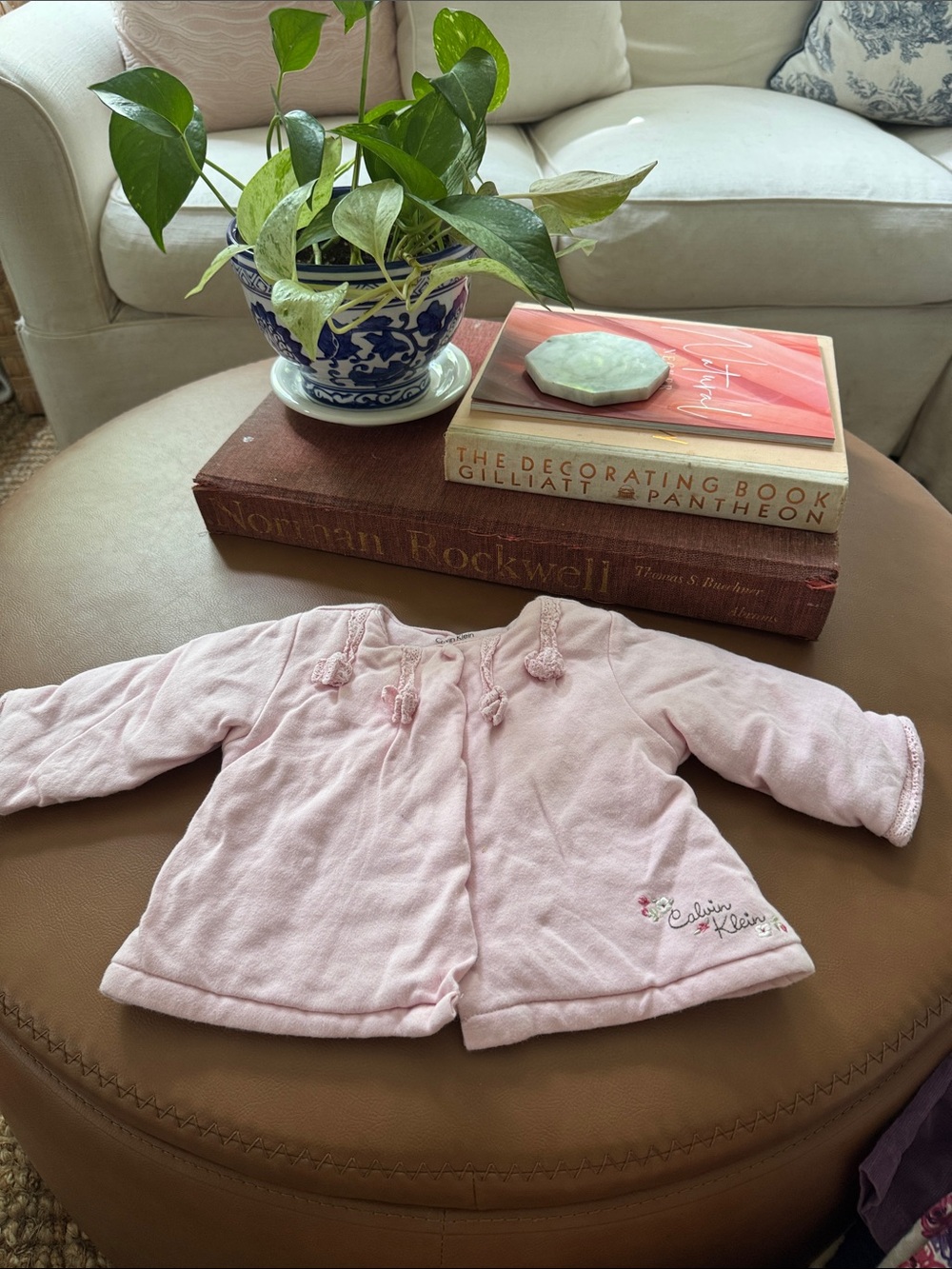 Calvin Klein Pink Baby Pajama Top